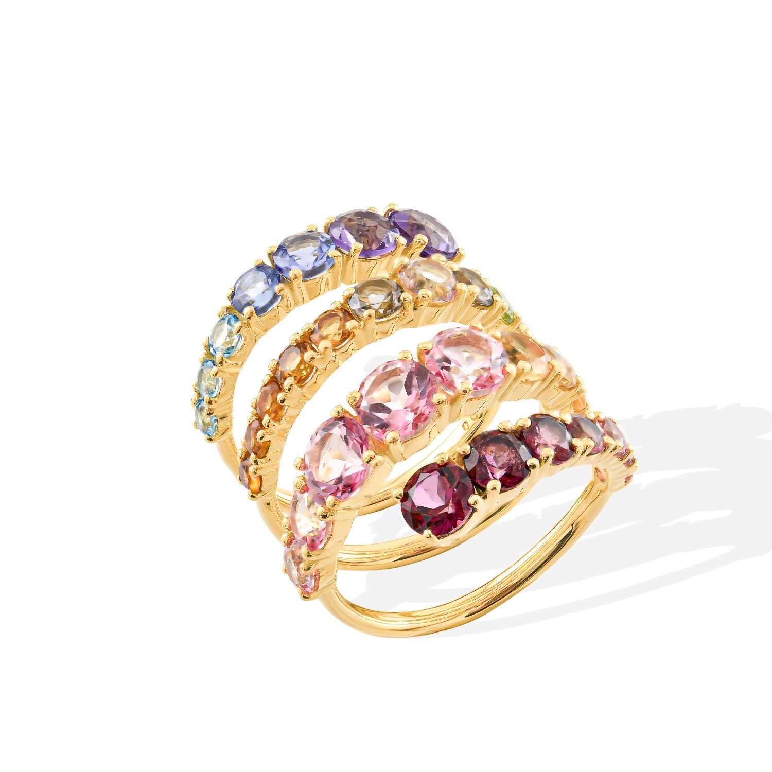 RING GOLD 750 & SEMIPRECIOUS STONES - 97061