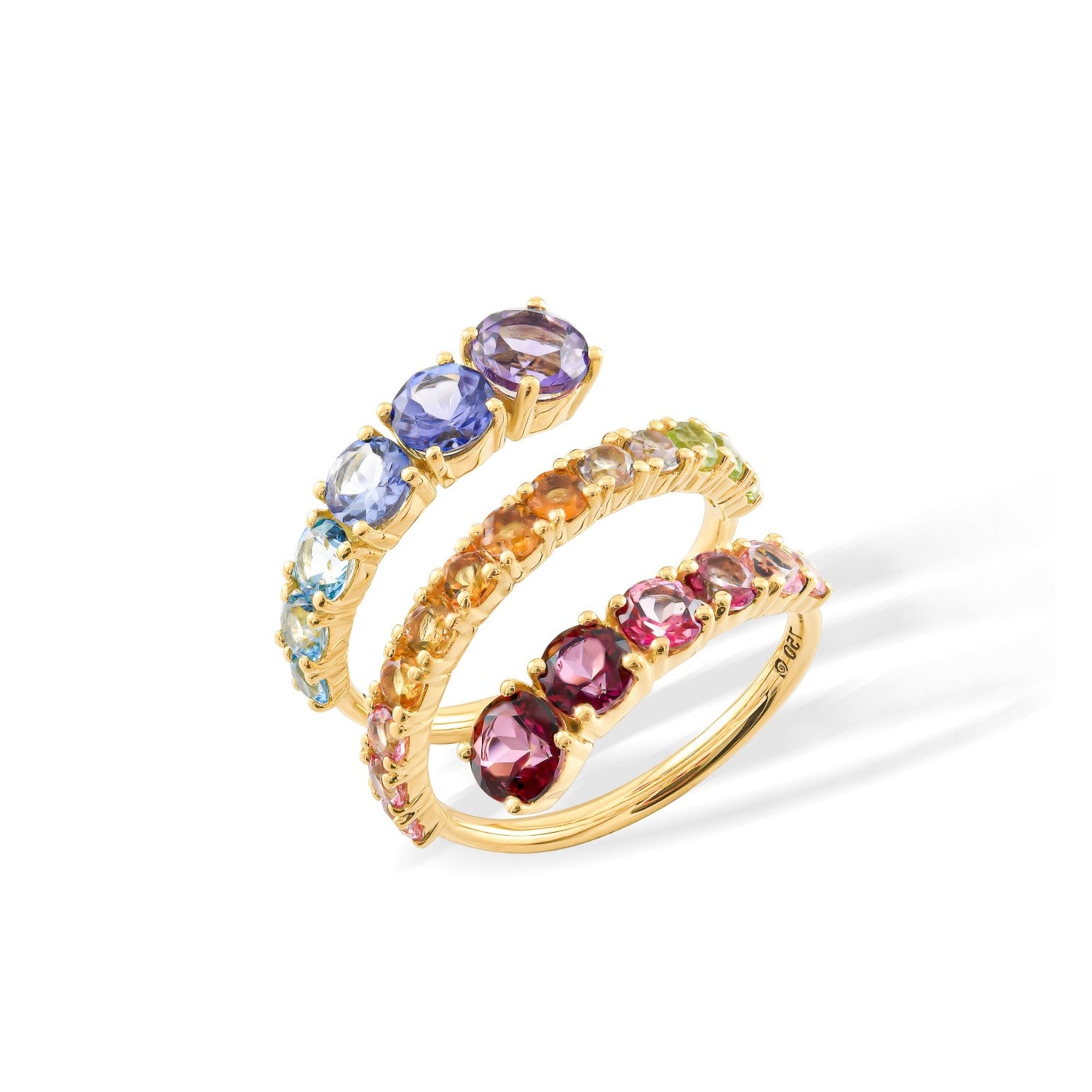 RING GOLD 750 & SEMIPRECIOUS STONES - 97062