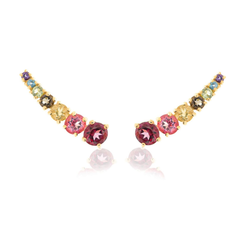 EARRINGS GOLD 750 & SEMIPRECIOUS STONES - 97063