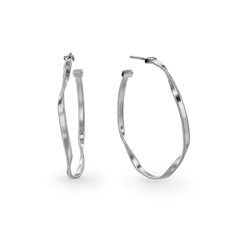 EARRINGS WHITE GOLD 750 - 97138