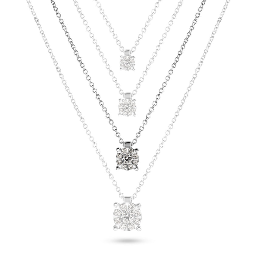 NECKLACE WHITE GOLD 750 & PRECIOUS STONES - 97177