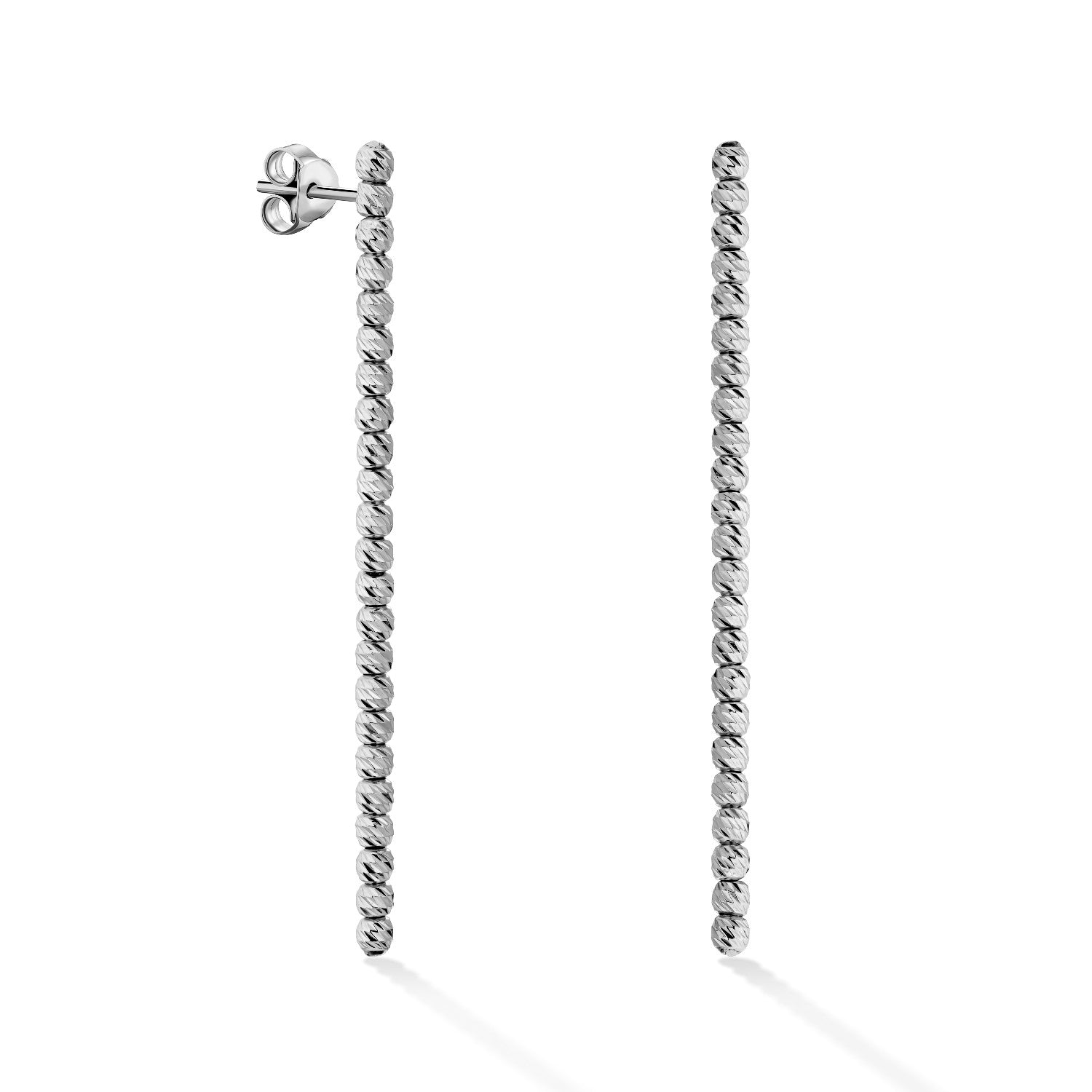 EARRINGS WHITE GOLD 585 - 97297