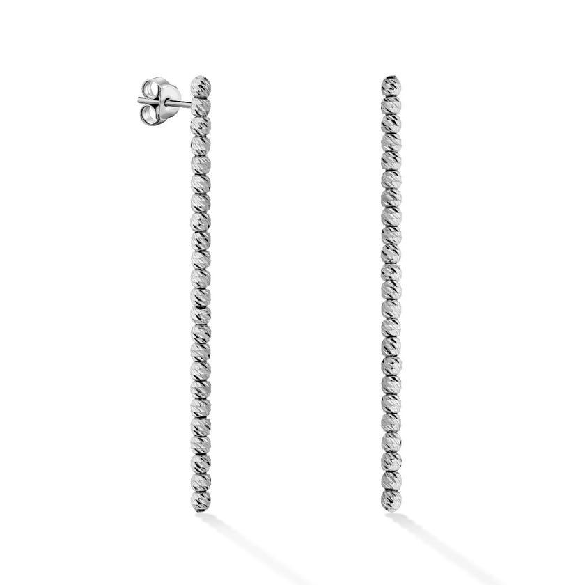 EARRINGS WHITE GOLD 585 - 97297