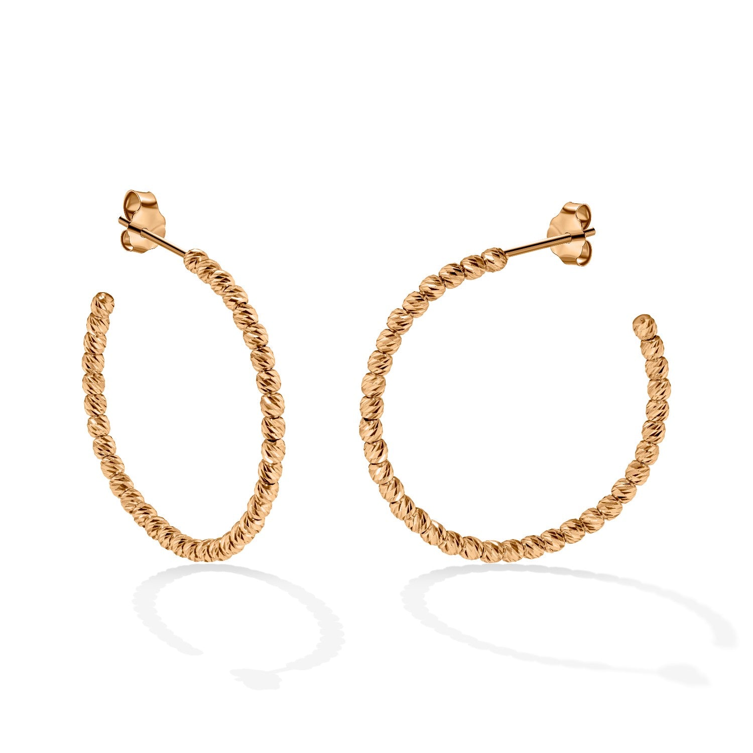 EARRINGS PINK GOLD 585 - 97474