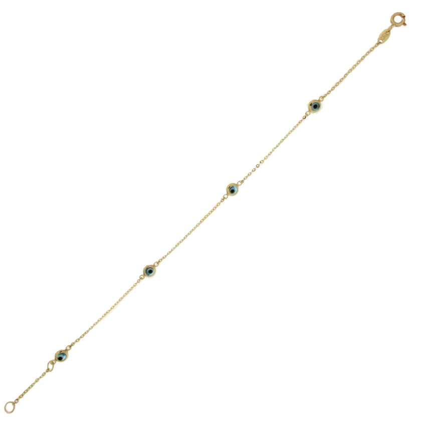 BRACELET GOLD 585 & SYNTHETIC STONES - 97590