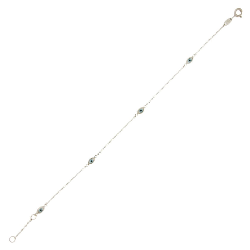 BRACELET WHITE GOLD 585 & SEMIPRECIOUS STONES - 97591