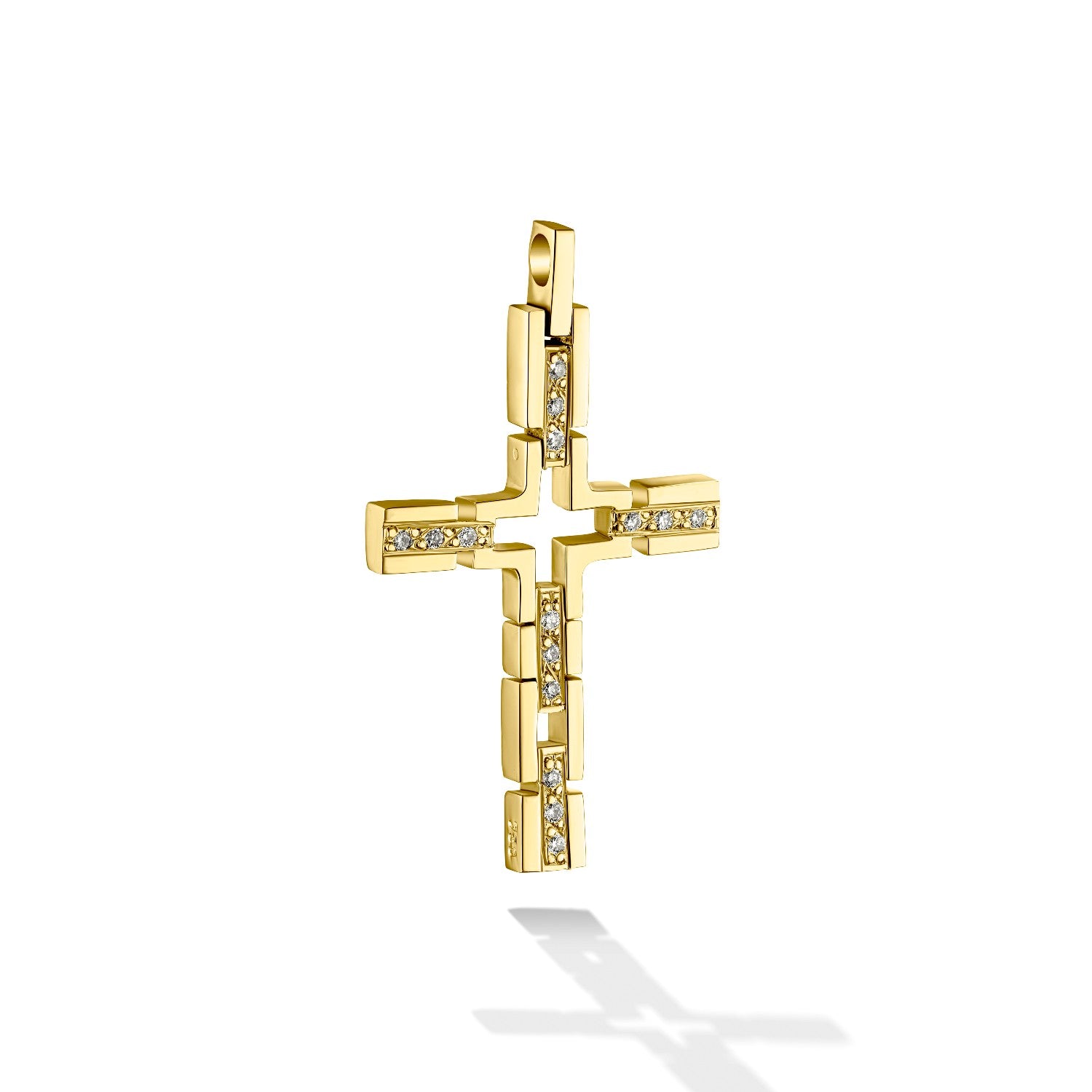 CROSS GOLD 750 & PRECIOUS STONES - 97601