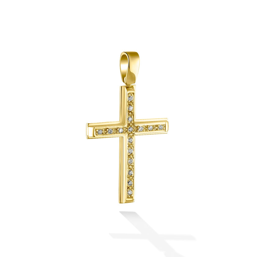 CROSS GOLD 750 & PRECIOUS STONES - 97602