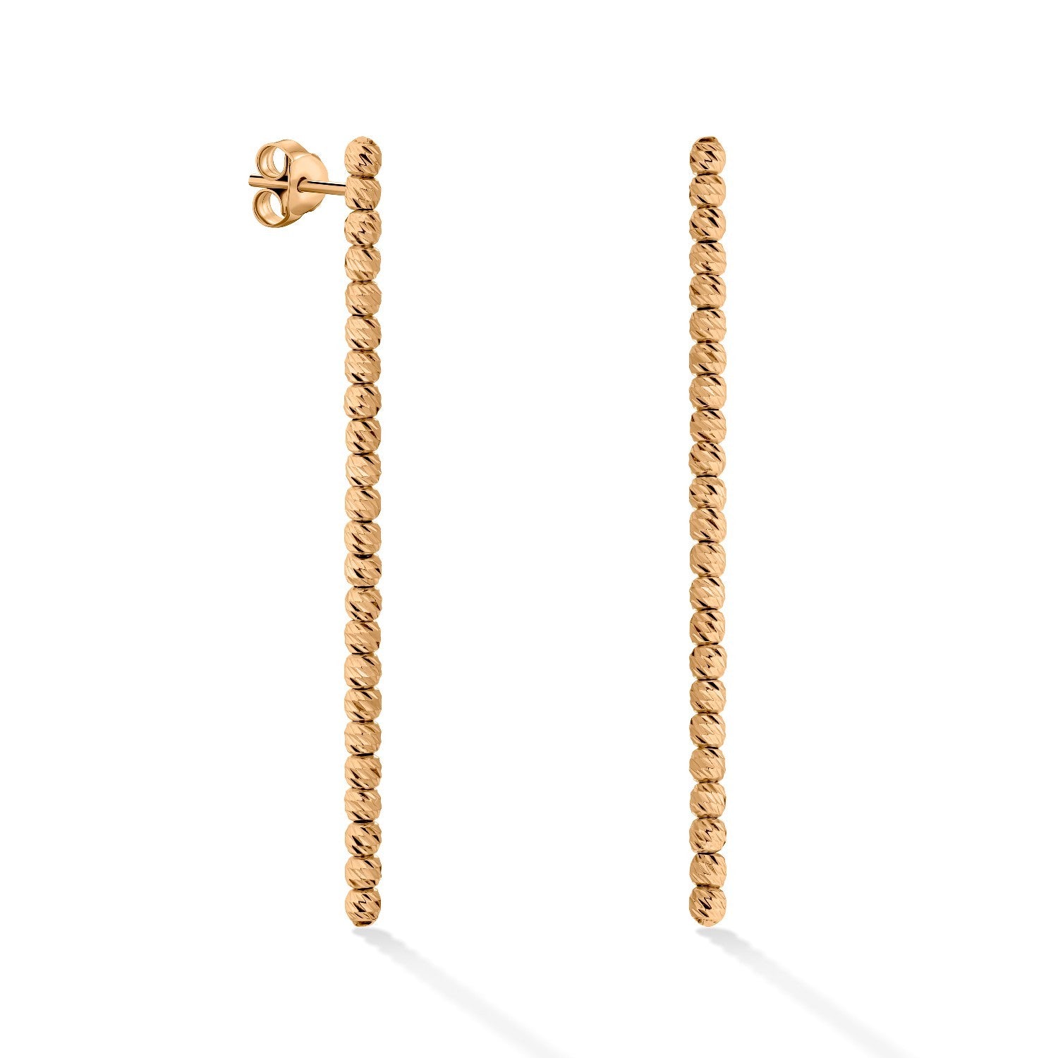 EARRINGS PINK GOLD 585 - 97605