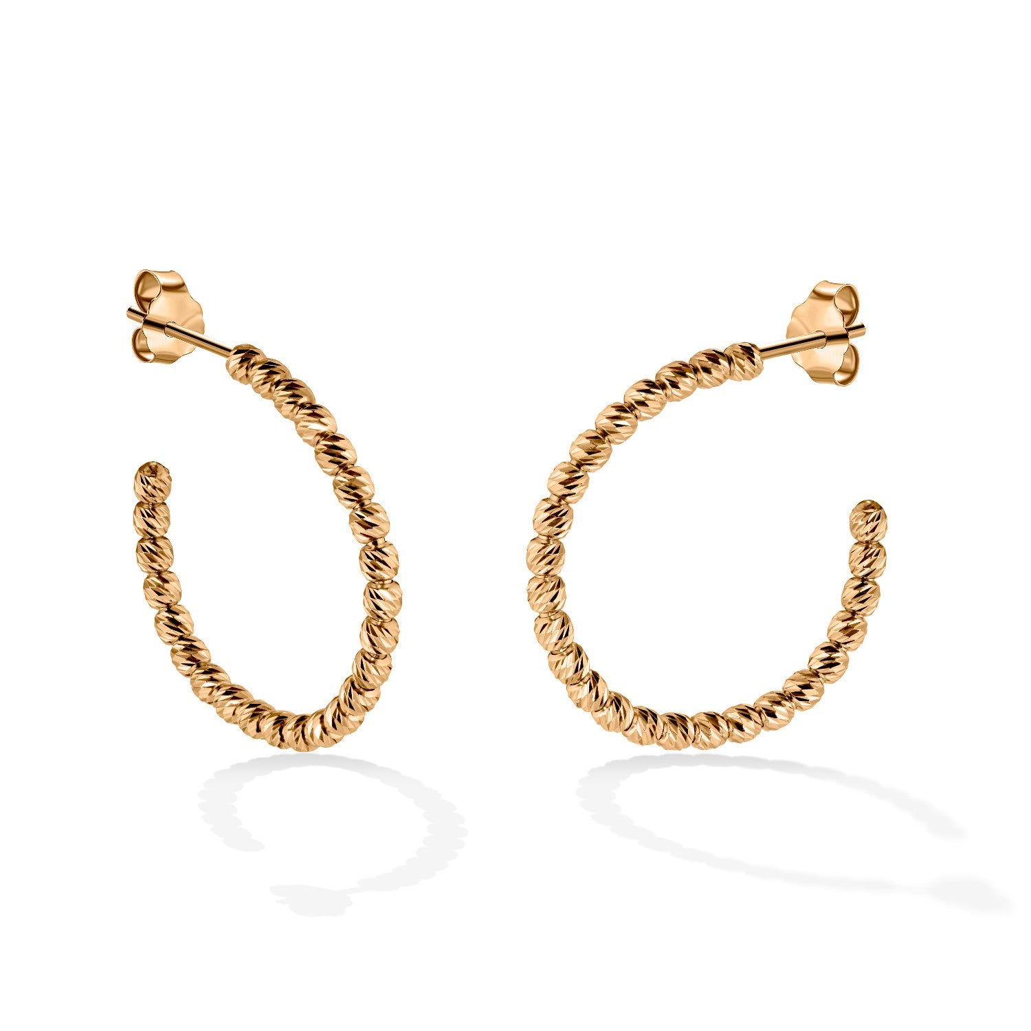 EARRINGS PINK GOLD 585 - 97607