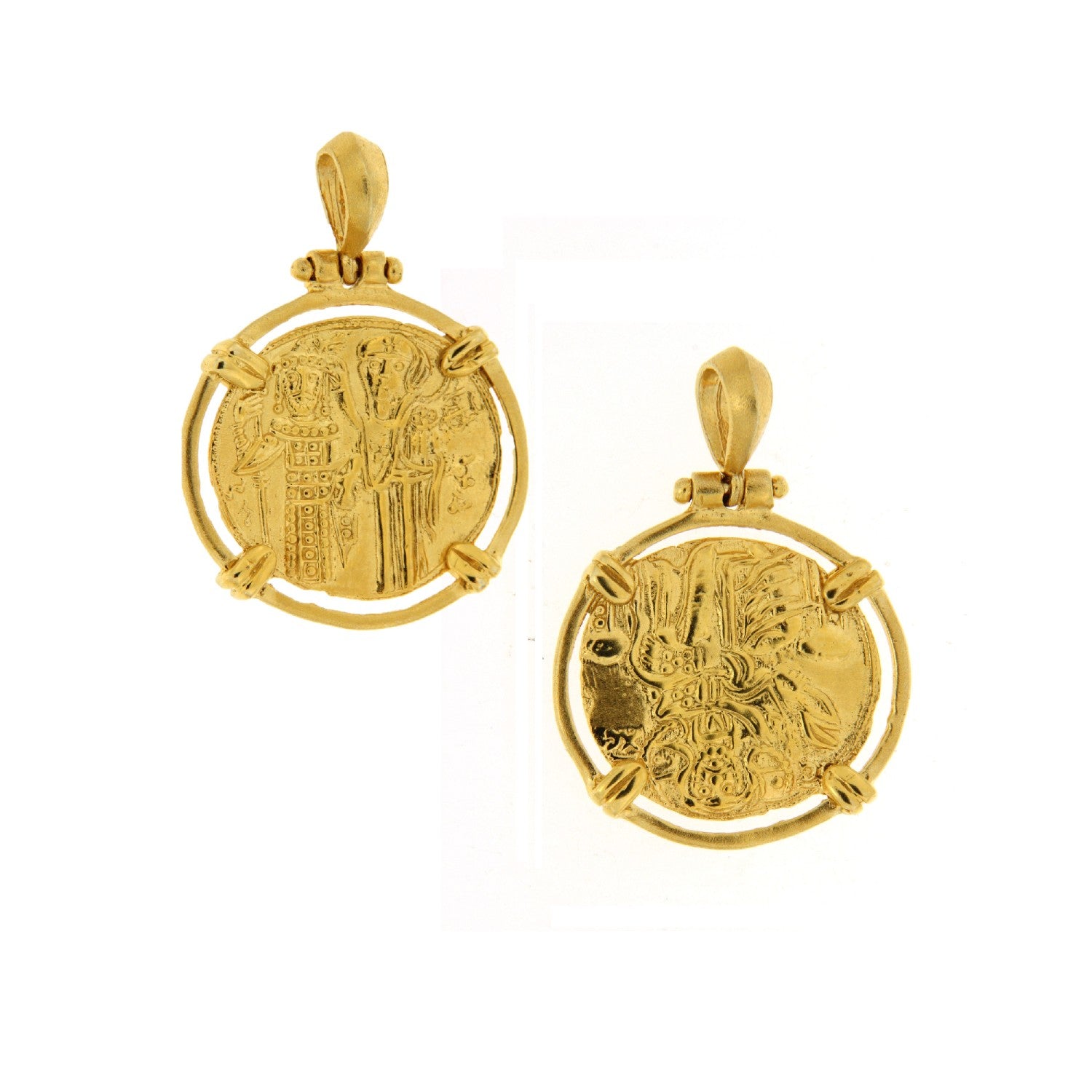PENDANT YELLOW GOLD Κ14 NO STONES - 97618