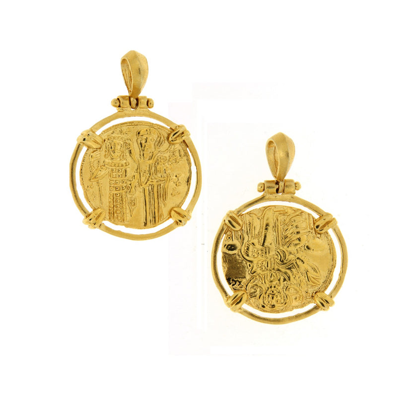 PENDANT YELLOW GOLD Κ14 NO STONES - 97618
