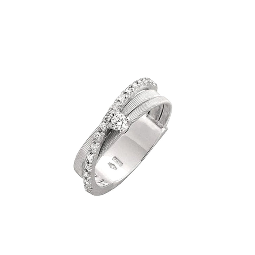 RING WHITE GOLD 750 & PRECIOUS STONES - 97644
