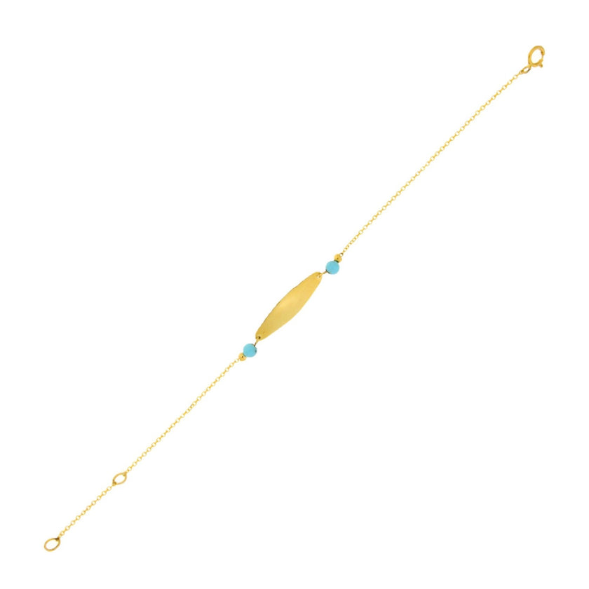 BRACELET GOLD 585 & SEMIPRECIOUS STONES - 98335