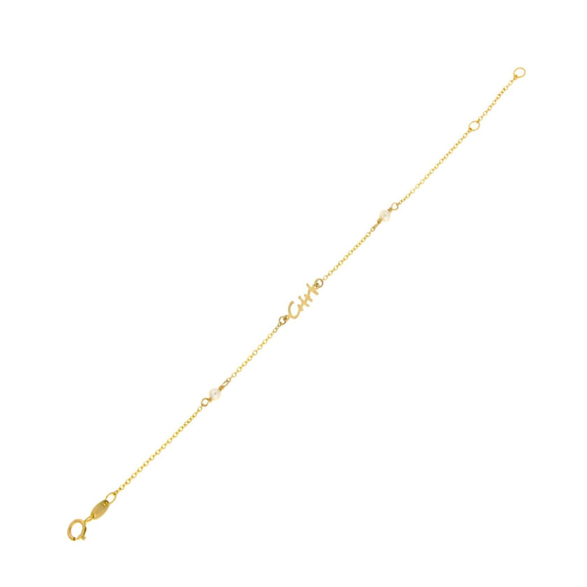 BRACELET GOLD 585 & PEARL - 98454
