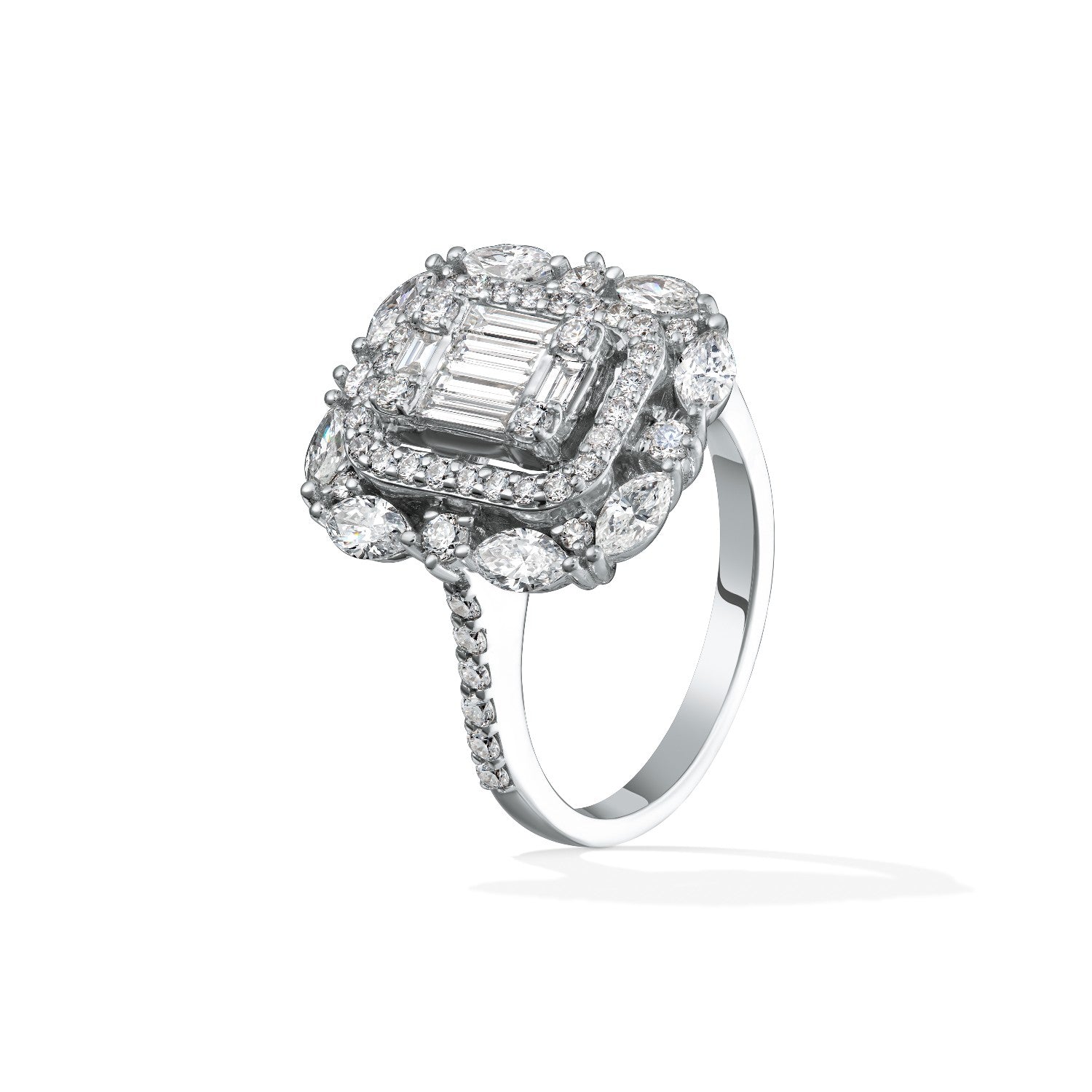 RING  GOLD 750 & PRECIOUS STONES - 98496