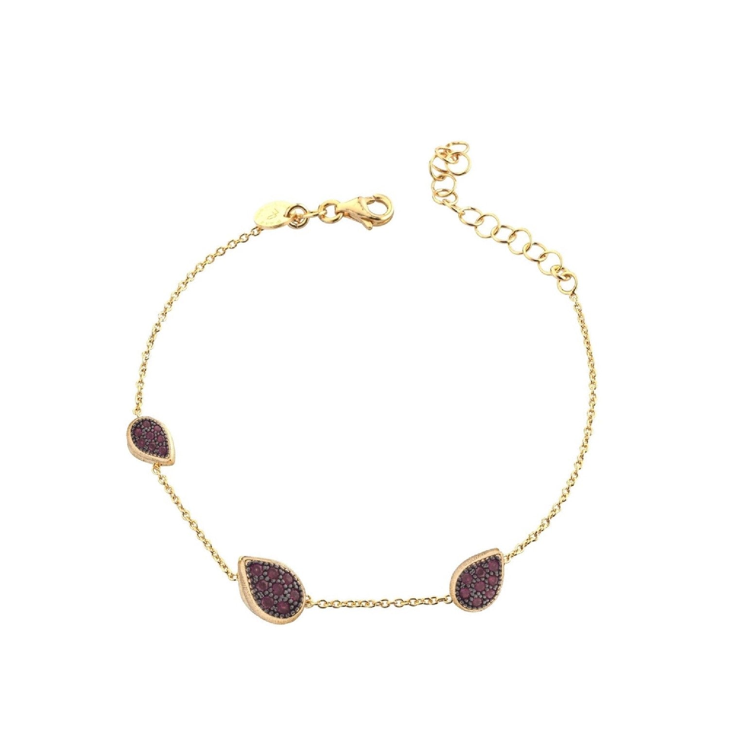 BRACELET BLACK & YELLOW SILVER 925 & C.Z. - 98538