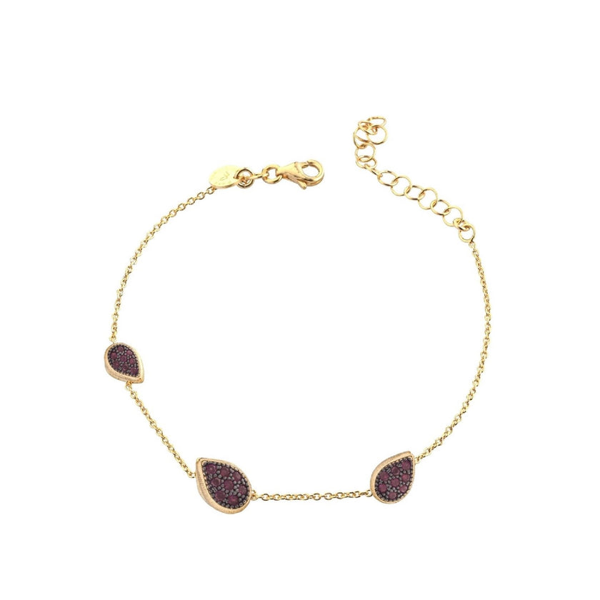 BRACELET BLACK & YELLOW SILVER 925 & C.Z. - 98538