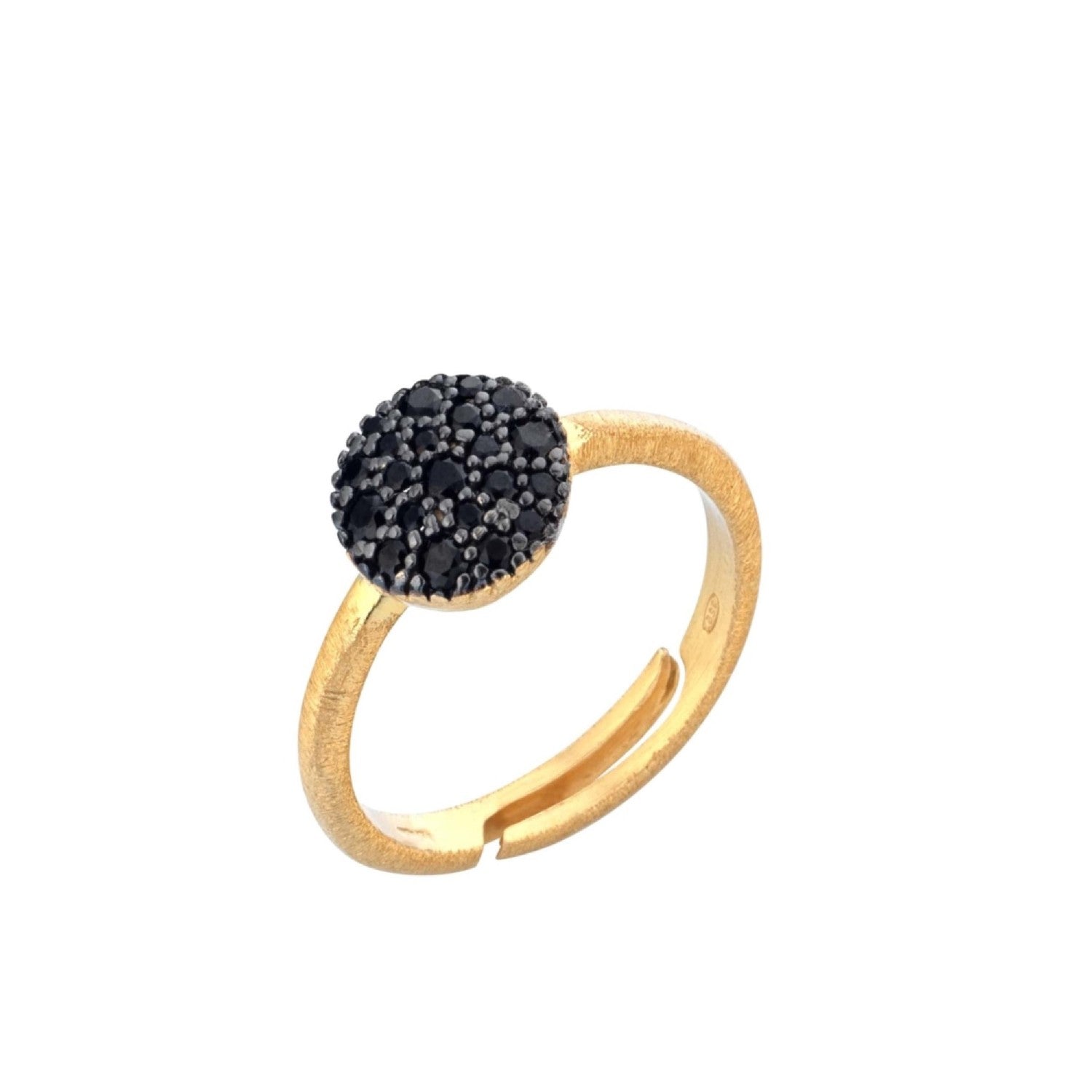 RING BLACK & YELLOW SILVER 925 & C.Z. - 98550
