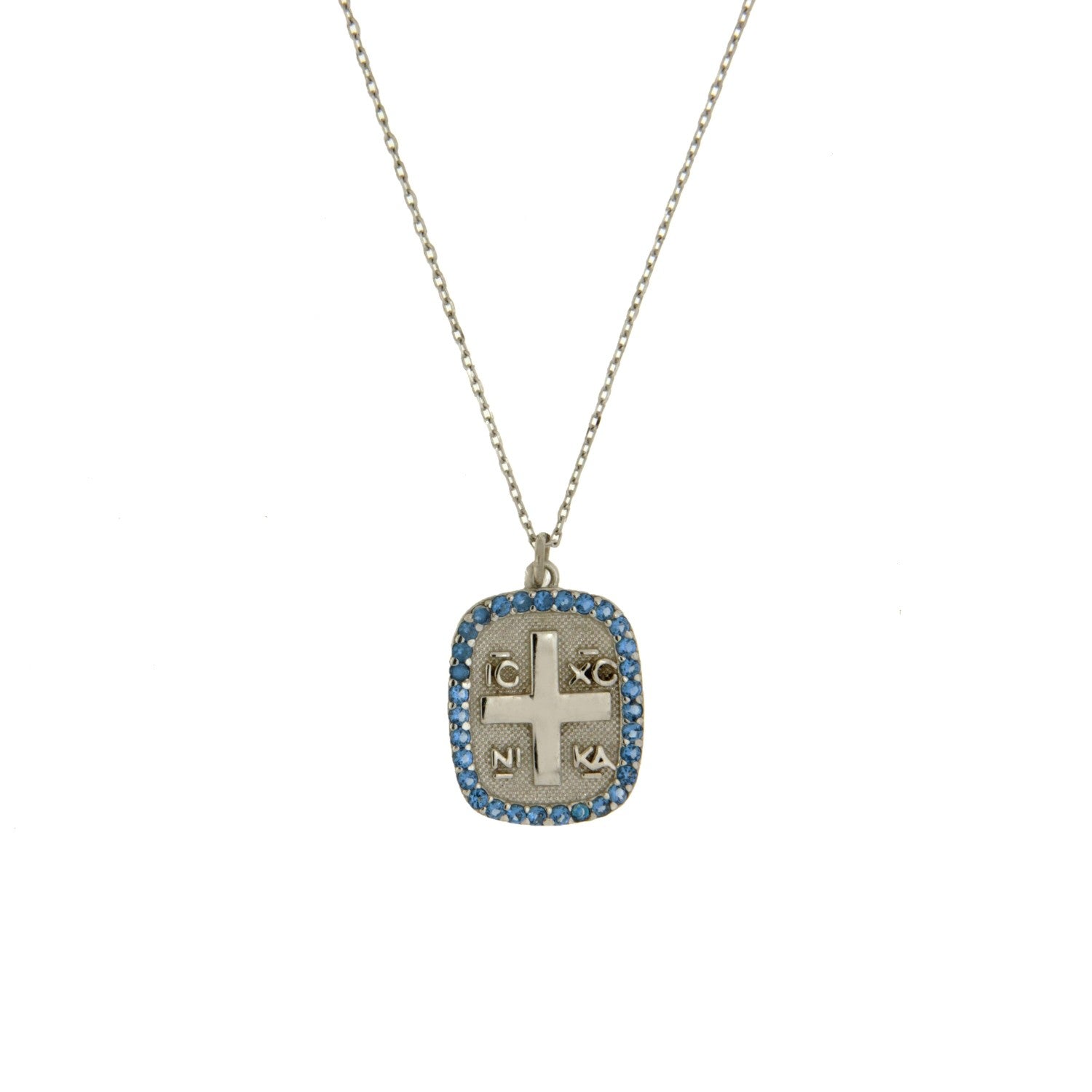 NECKLACE SILVER 925 & SYNTHETIC STONES - 98561