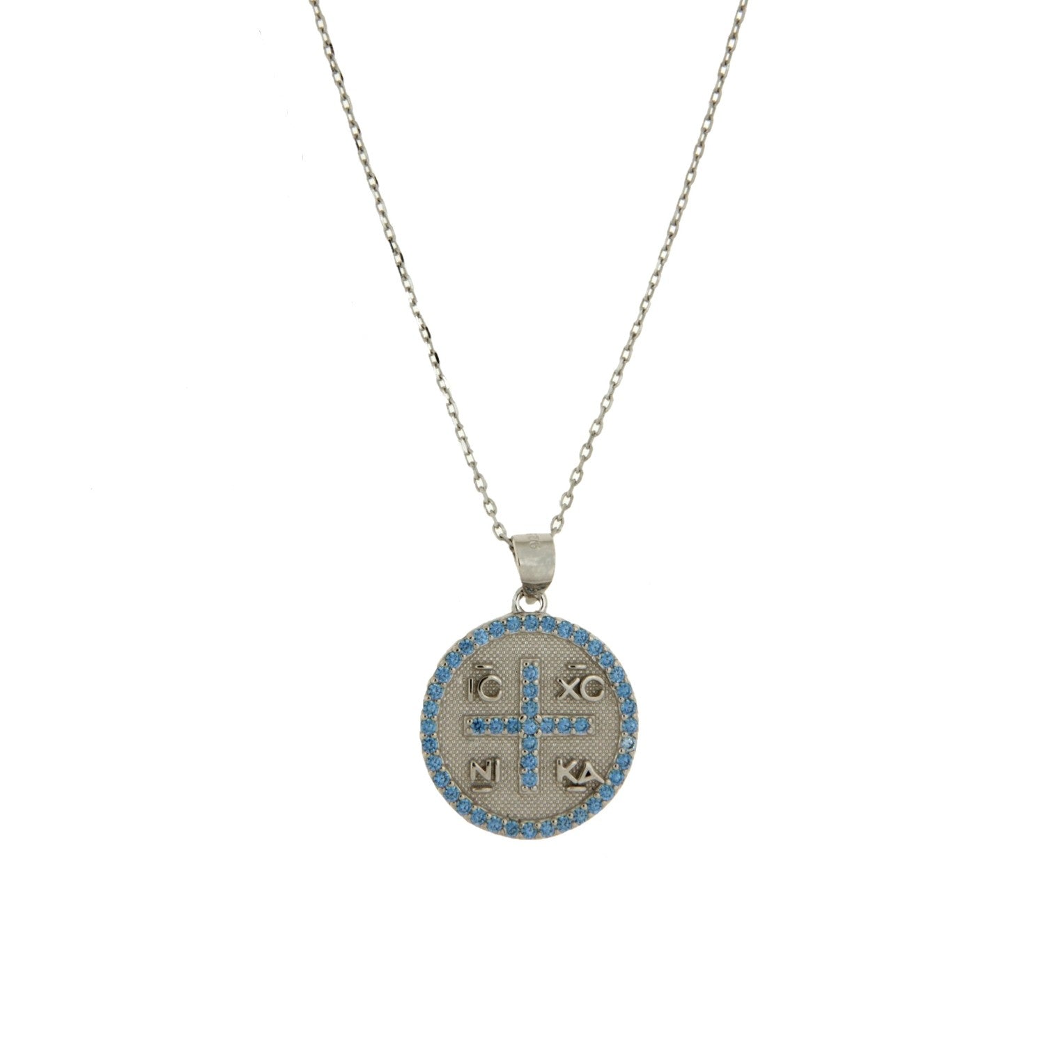 NECKLACE SILVER 925 & SYNTHETIC STONES - 98563