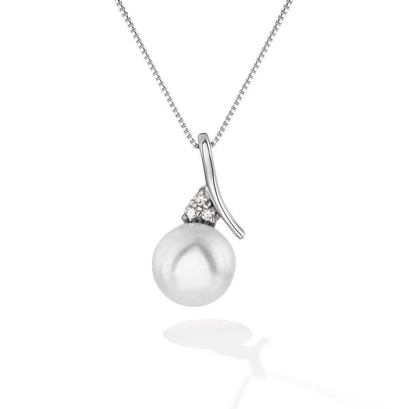 NECKLACE WHITE GOLD 750 & PRECIOUS STONES - 98681