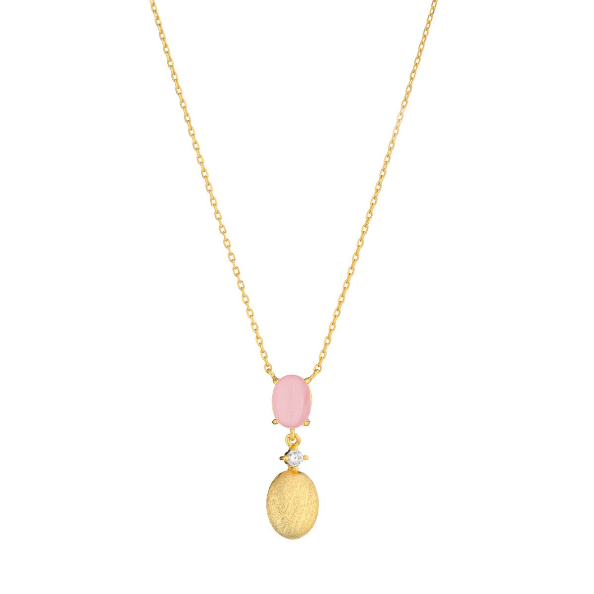 NECKLACE YELLOW SILVER 925 & SEMIPRECIOUS STONES - 98707
