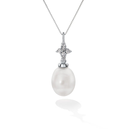 NECKLACE WHITE GOLD 750 & PRECIOUS STONES - 98864