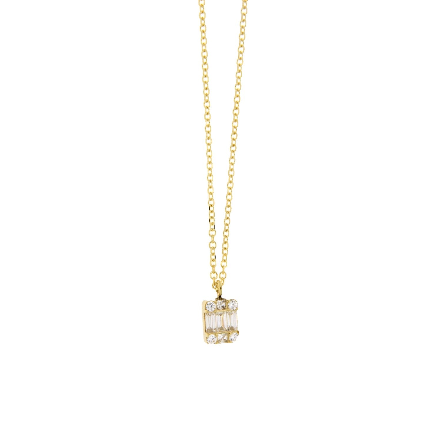 NECKLACE GOLD 585 & C.Z. - 98874