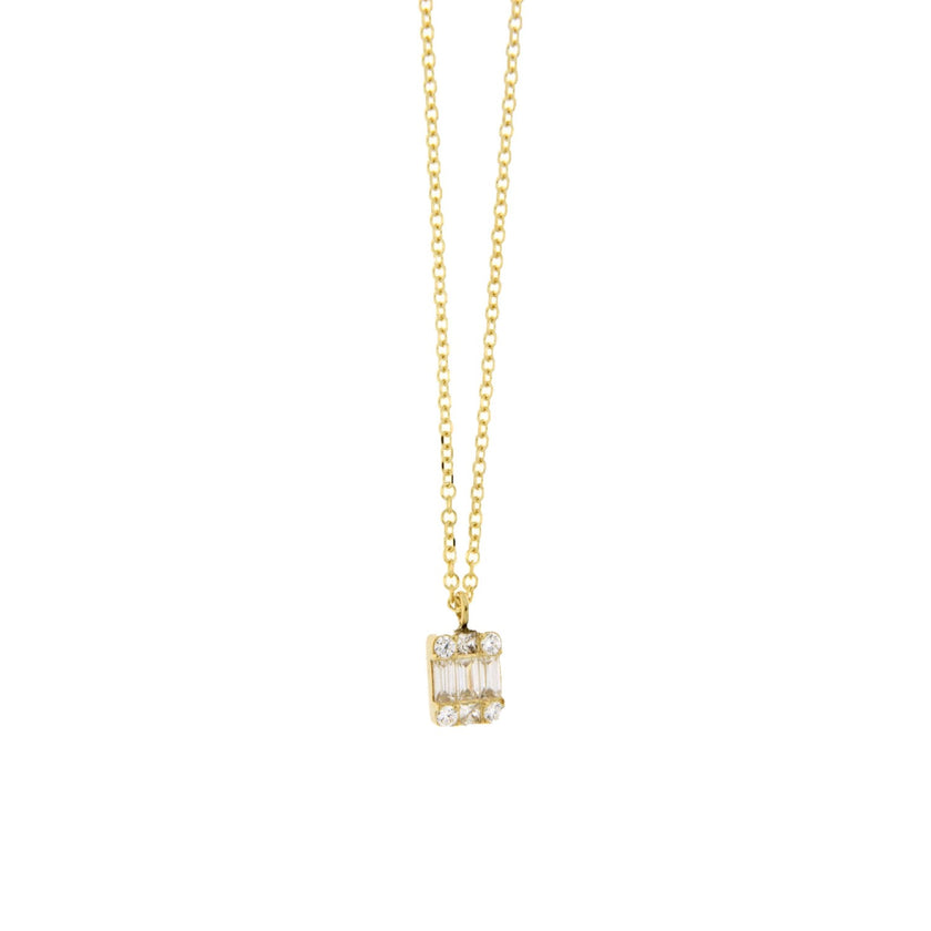 NECKLACE GOLD 585 & C.Z. - 98874