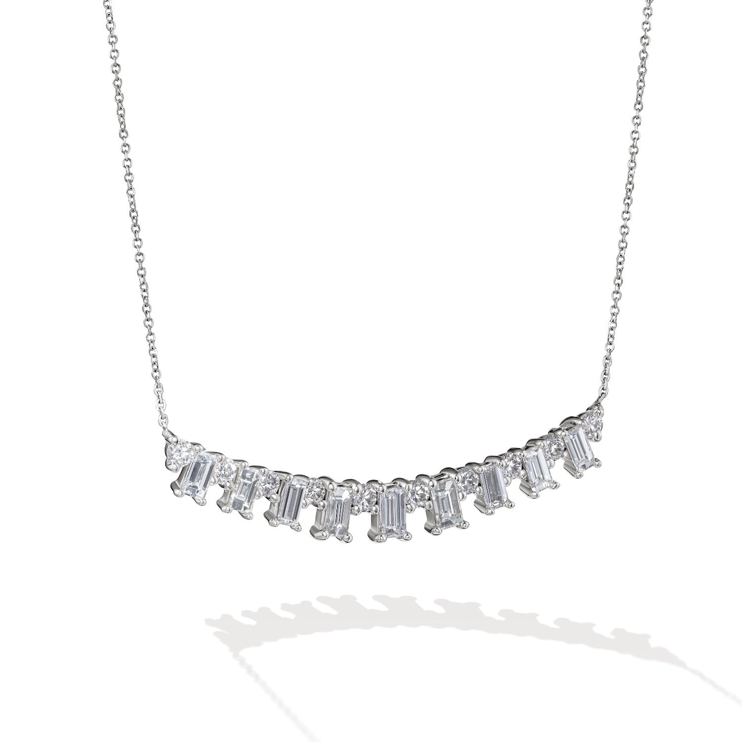 NECKLACE WHITE GOLD 750 & PRECIOUS STONES - 98946