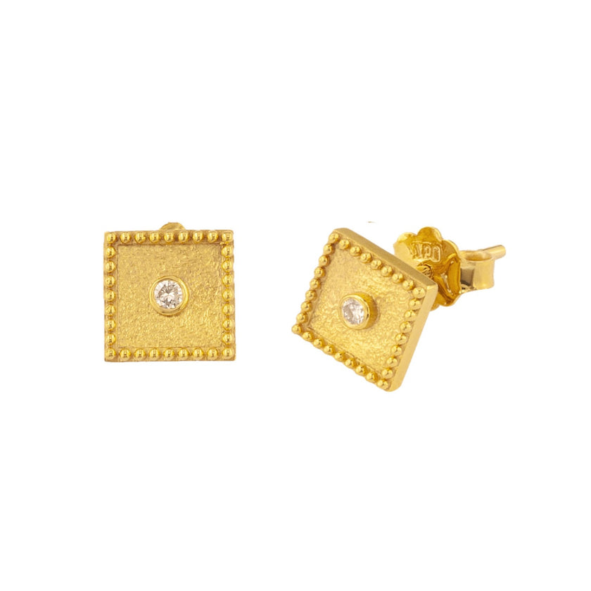 EARRINGS GOLD 750 & PRECIOUS STONES - 99007