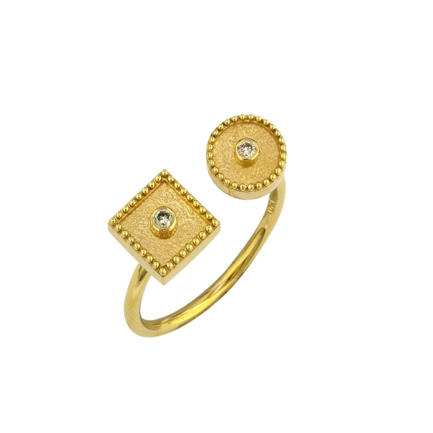 RING GOLD 750 & PRECIOUS STONES - 99013