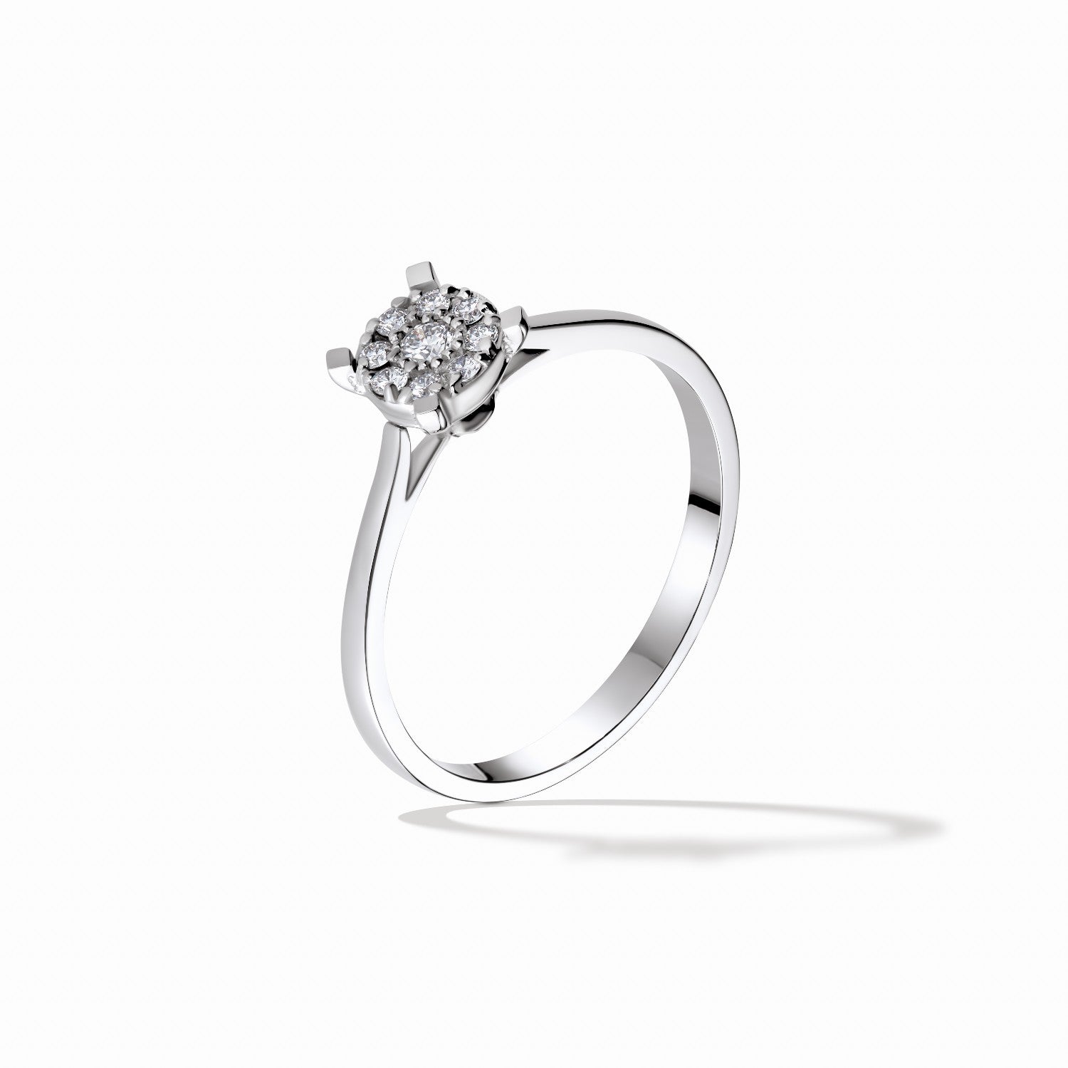 RING WHITE GOLD 750 & PRECIOUS STONES - 99339