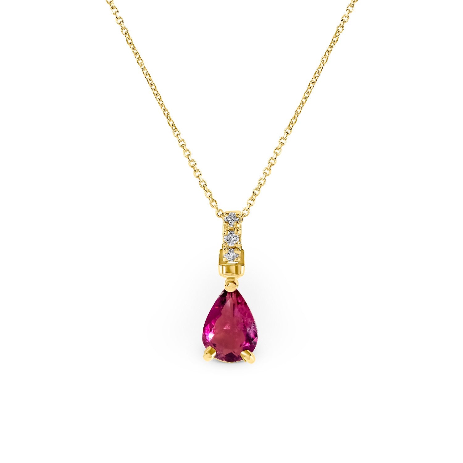 NECKLACE PINK GOLD Κ18 ΜΕ - 99346