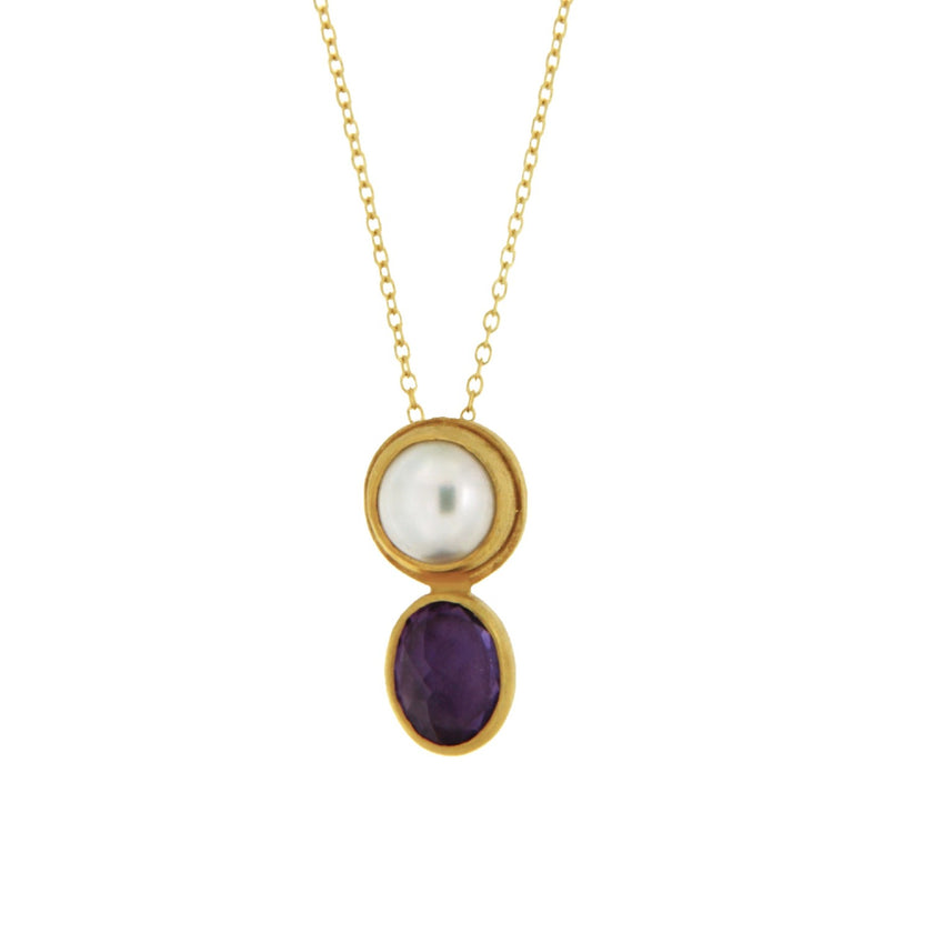 NECKLACE GOLD 750 & PRECIOUS STONES - 99467