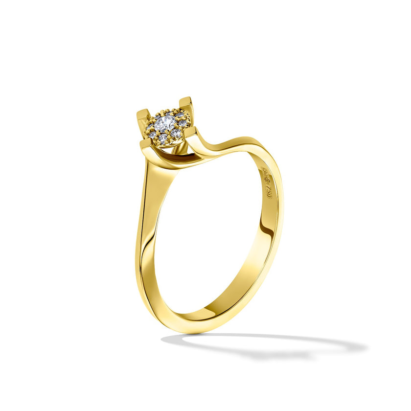 RING GOLD 750 & PRECIOUS STONES - 99496