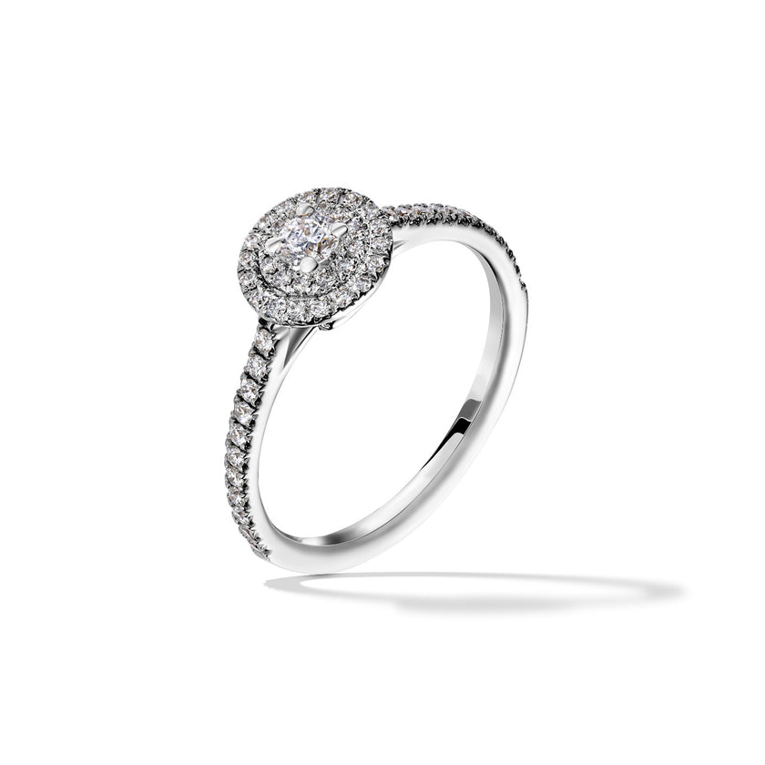 RING WHITE GOLD 750 & PRECIOUS STONES - 99502