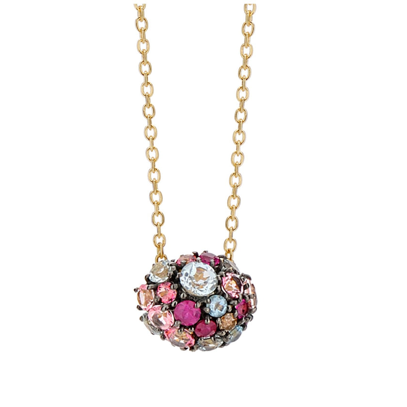 NECKLACE GOLD 750 & PRECIOUS STONES - 99526