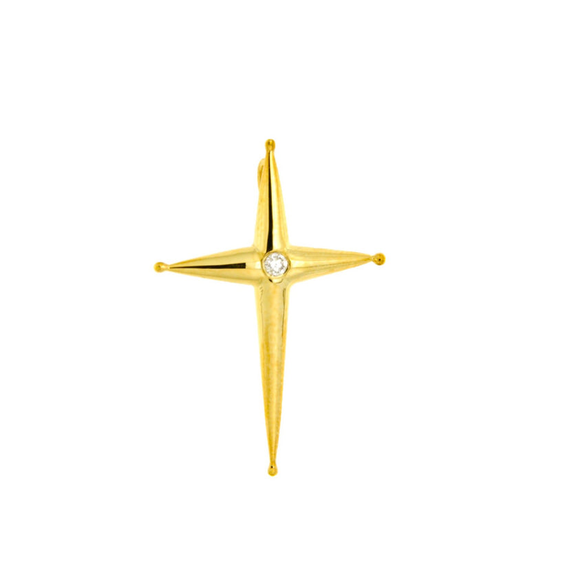 CROSS GOLD 585 & PRECIOUS STONES - 99567
