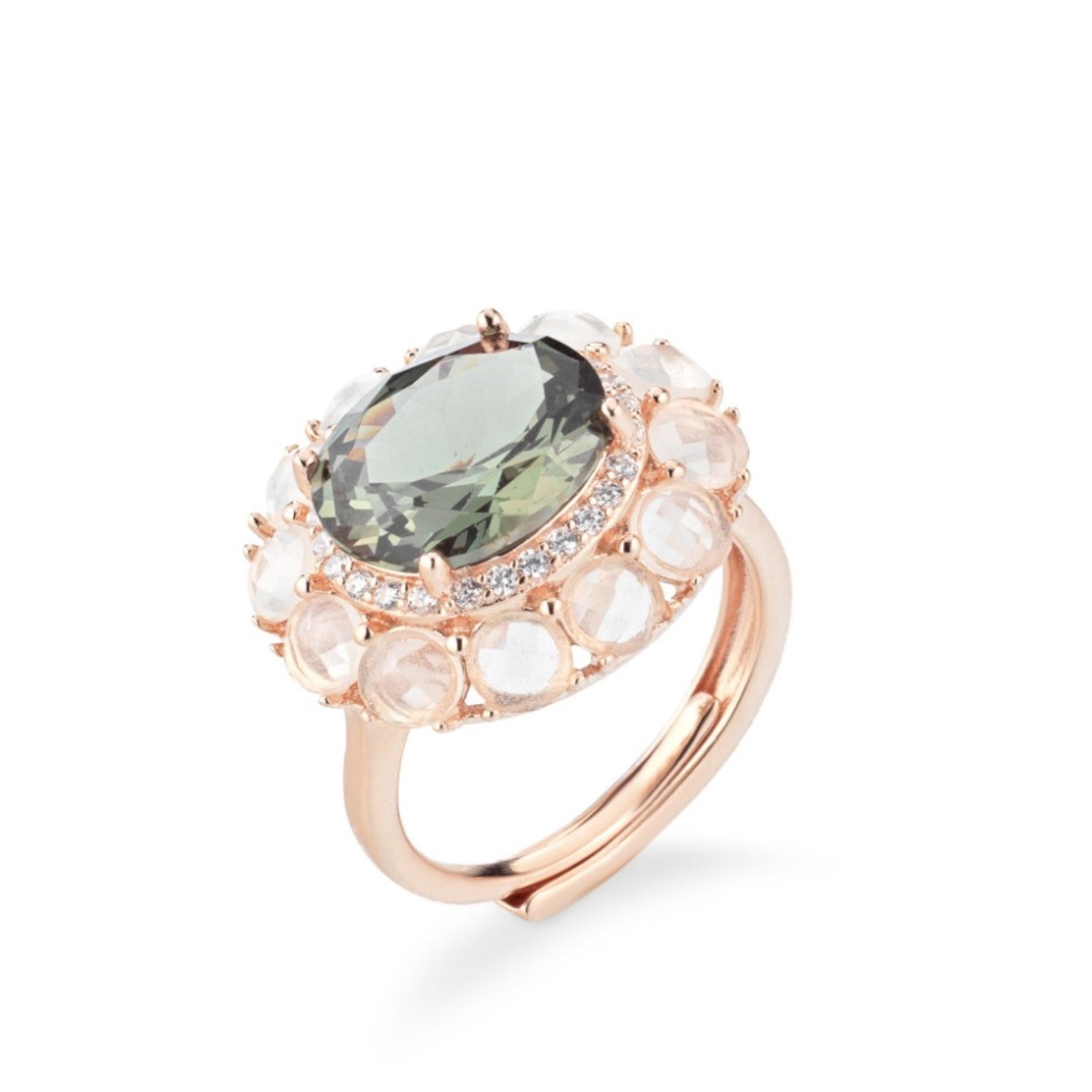 RING YELLOW SILVER 925 & SEMIPRECIOUS STONES - 99655