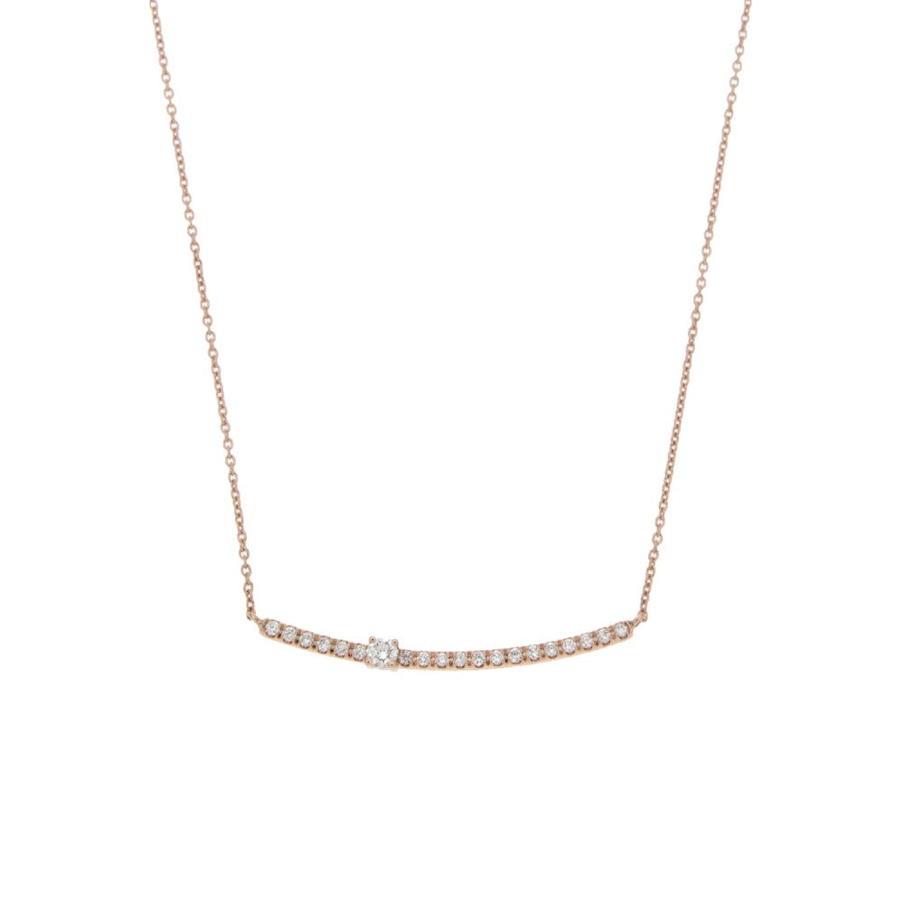 NECKLACE PINK GOLD 750 & PRECIOUS STONES - 99828