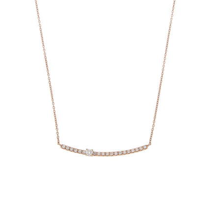 NECKLACE PINK GOLD 750 & PRECIOUS STONES - 99828