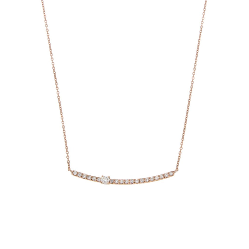 NECKLACE PINK GOLD 750 & PRECIOUS STONES - 99828
