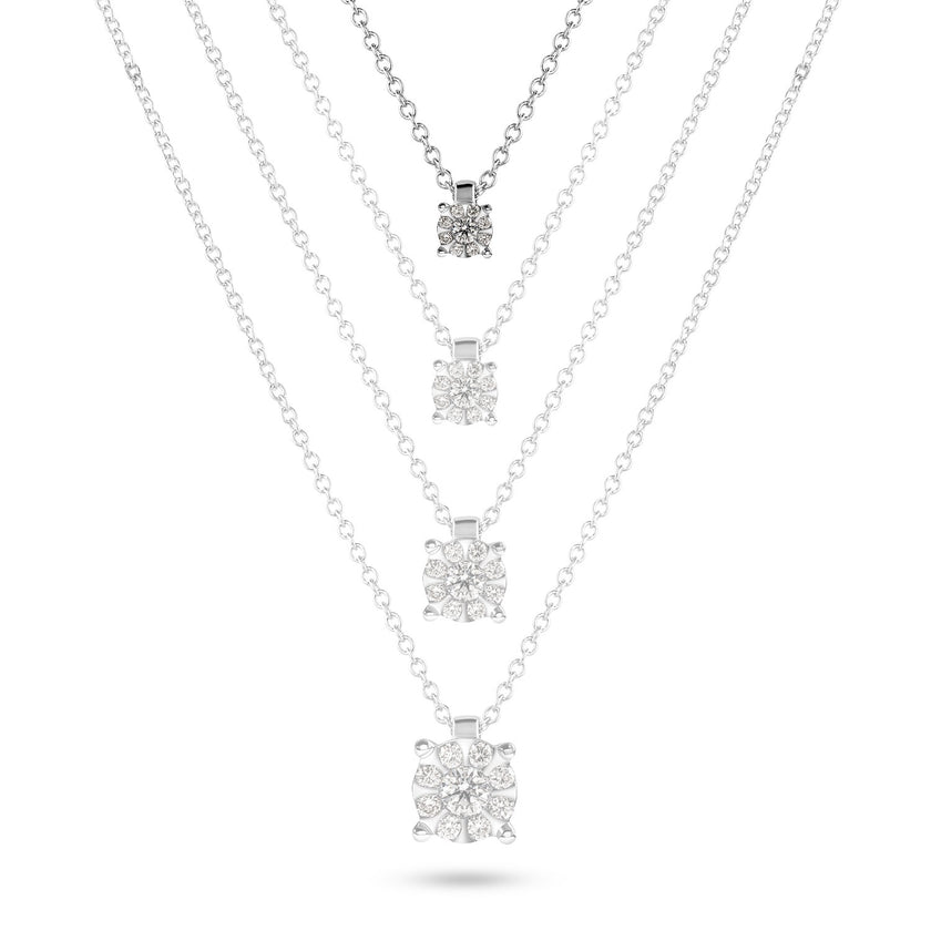 NECKLACE WHITE GOLD 750 & PRECIOUS STONES - 99859