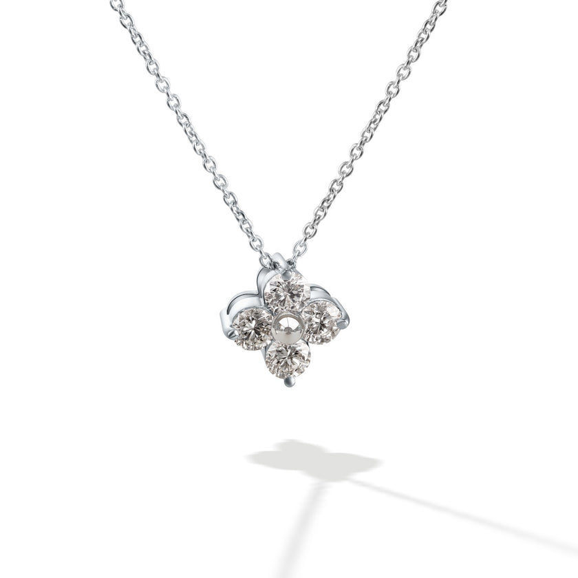 NECKLACE WHITE GOLD 750 & PRECIOUS STONES - 99885