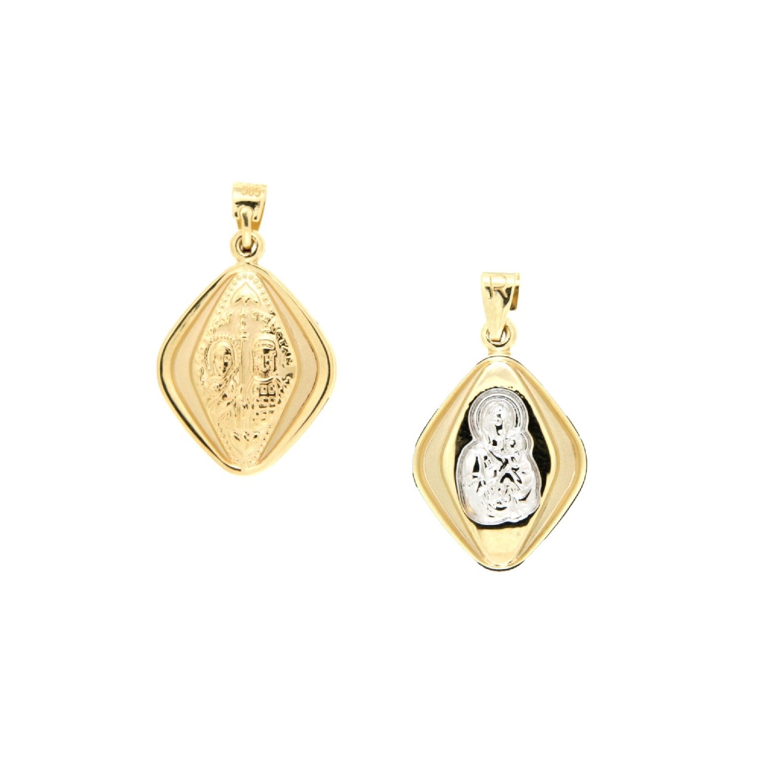 CHARM YELLOW & WHITE GOLD 585 - 99960