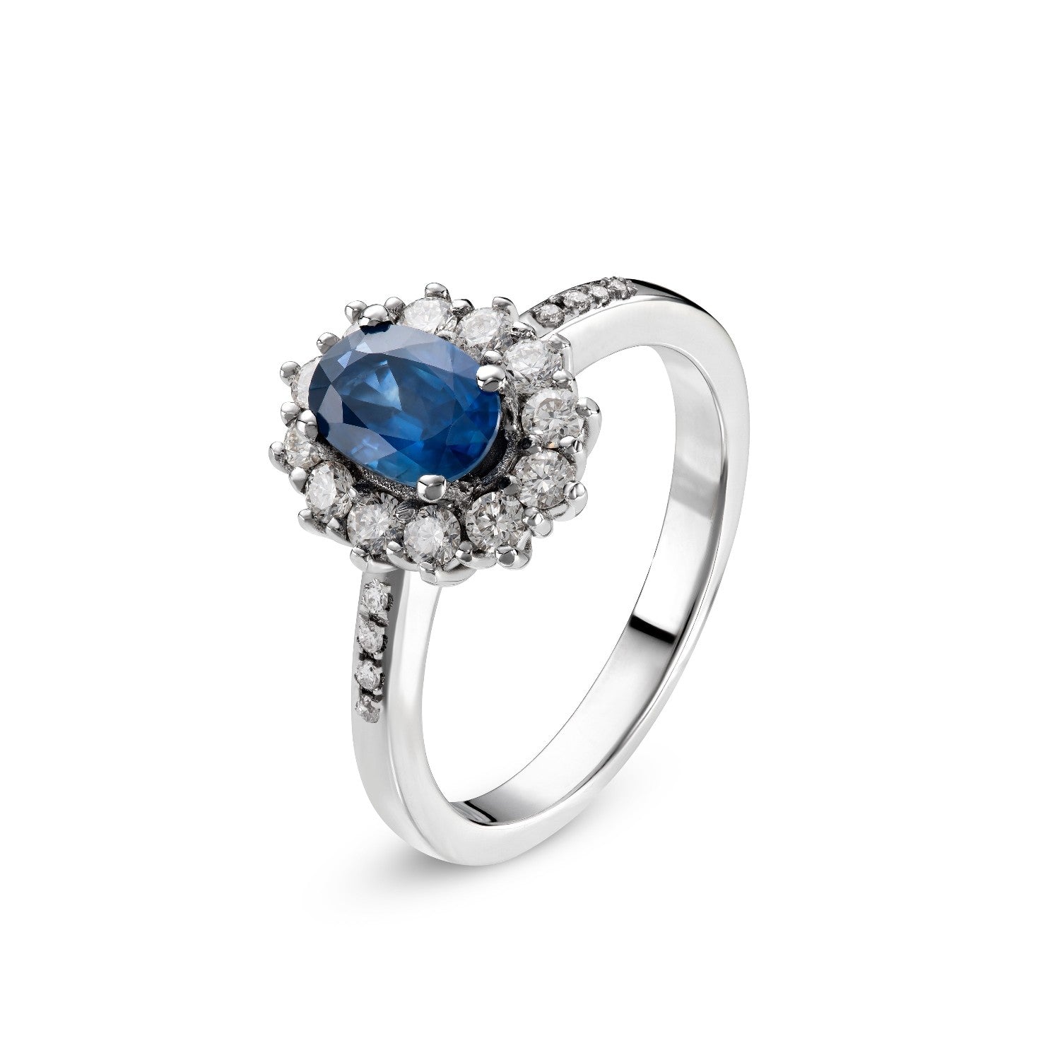 RING WHITE GOLD 750 & PRECIOUS STONES - 99986
