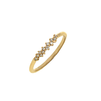 RING PINK GOLD 750 & PRECIOUS STONES - 100127