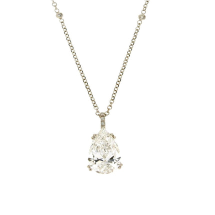 NECKLACE WHITE GOLD 750 & LAB GROWN DIAMOND - 100137